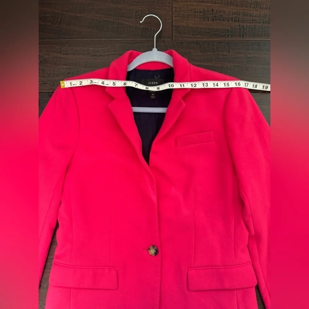 Hot pink Barbiecore J Crew blazer coquette preppy colorful elevated workwear